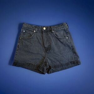 Just Be Dark Gray Jean Shorts